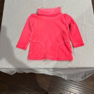 Cherokee Bright Pink Kids Turtleneck Pullover